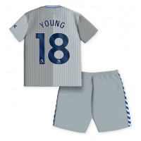 Otroški Nogometni dresi Everton Ashley Young #18 Tretji 2023-24 Kratek Rokav (+ Kratke hlače)